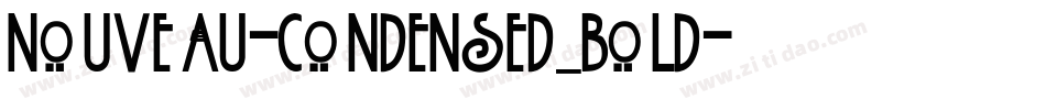 Nouveau-Condensed Bold字体转换